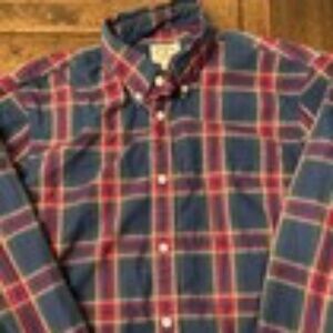 Brooks Brothers Men’s Multicolor Blue/Red/Green Button Up Medium